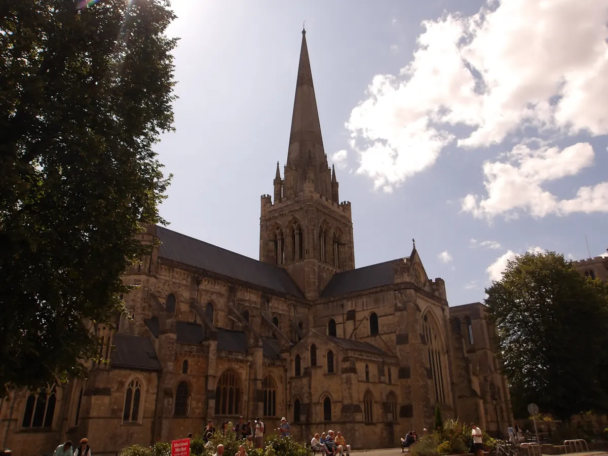 Chichester Cathedral and its spire