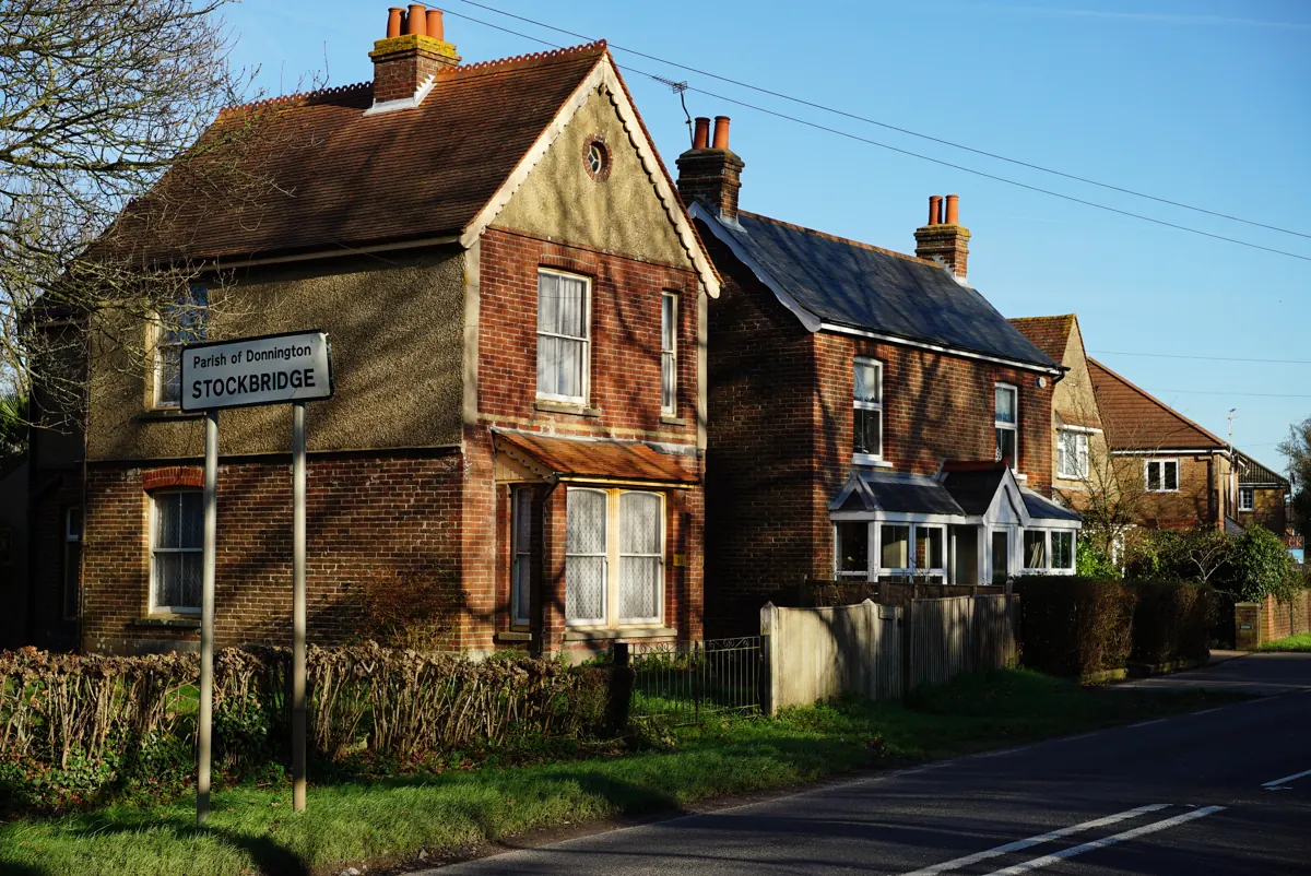 Red-brick houses at Stockbridge