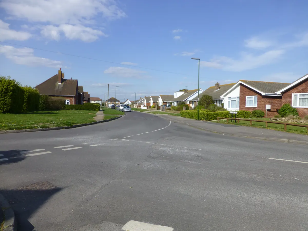 Legion Way, a residential road in East Wittering